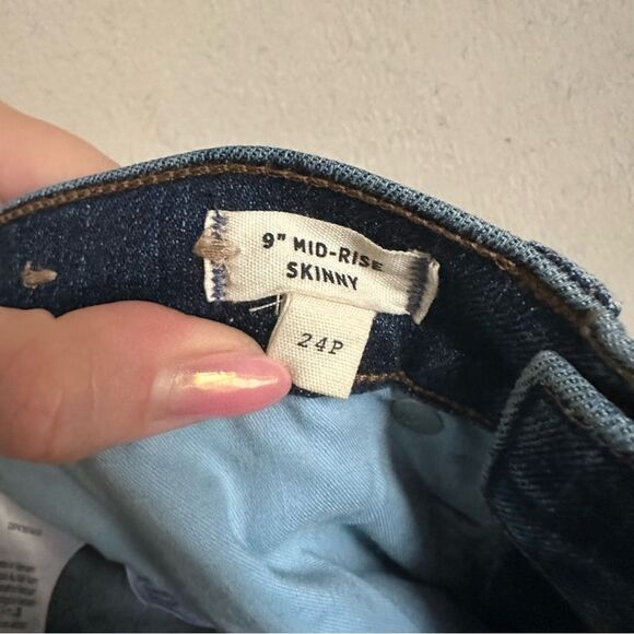 NWOT Madewell Petite Mid-Rise Skinny Jeans in Ravine Wash nn773 size 24 - Picture 6 of 10